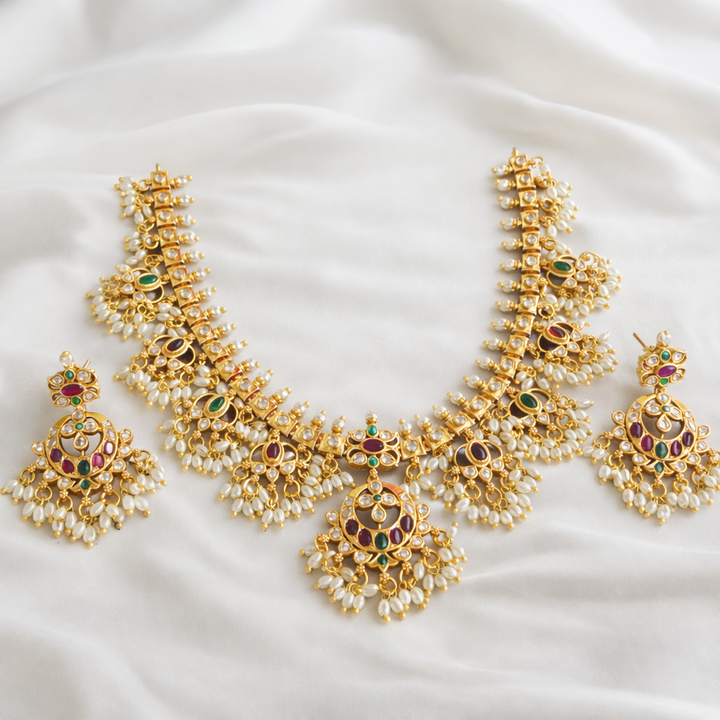 Pearl Antique Necklace Set