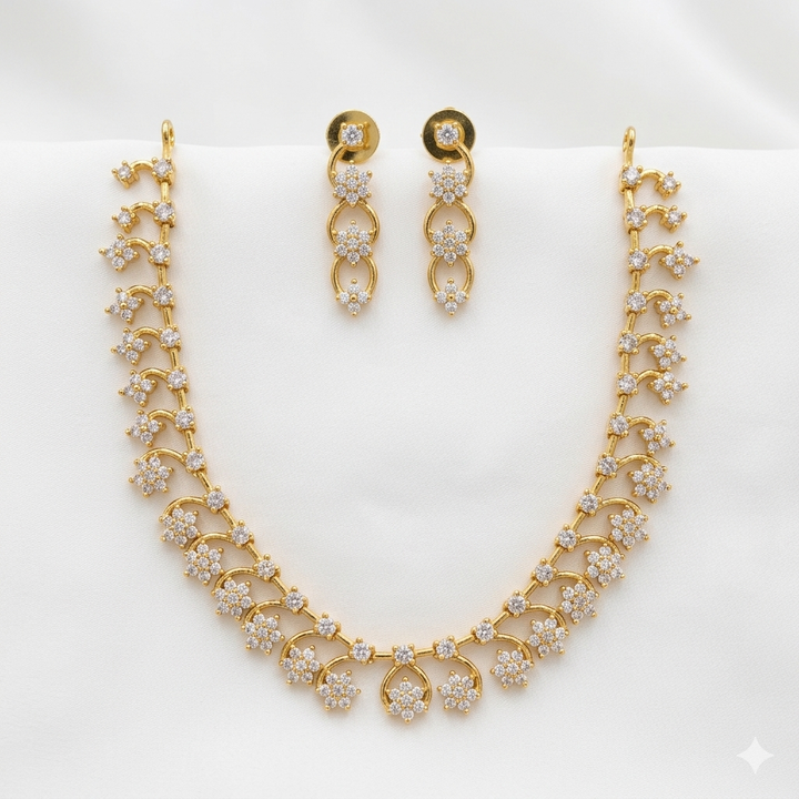 Fancy Diamond Jewelery Set Necklace