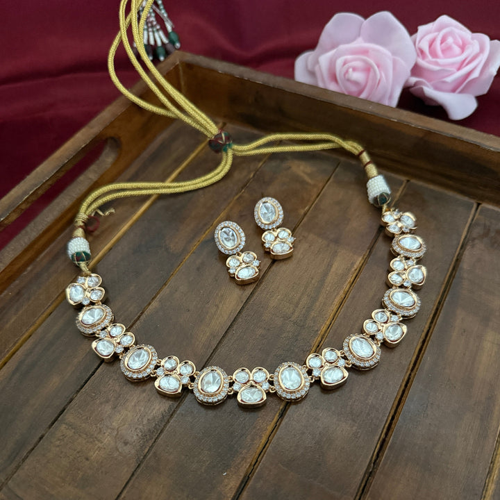 Uncut Kundan Polki Necklace Set