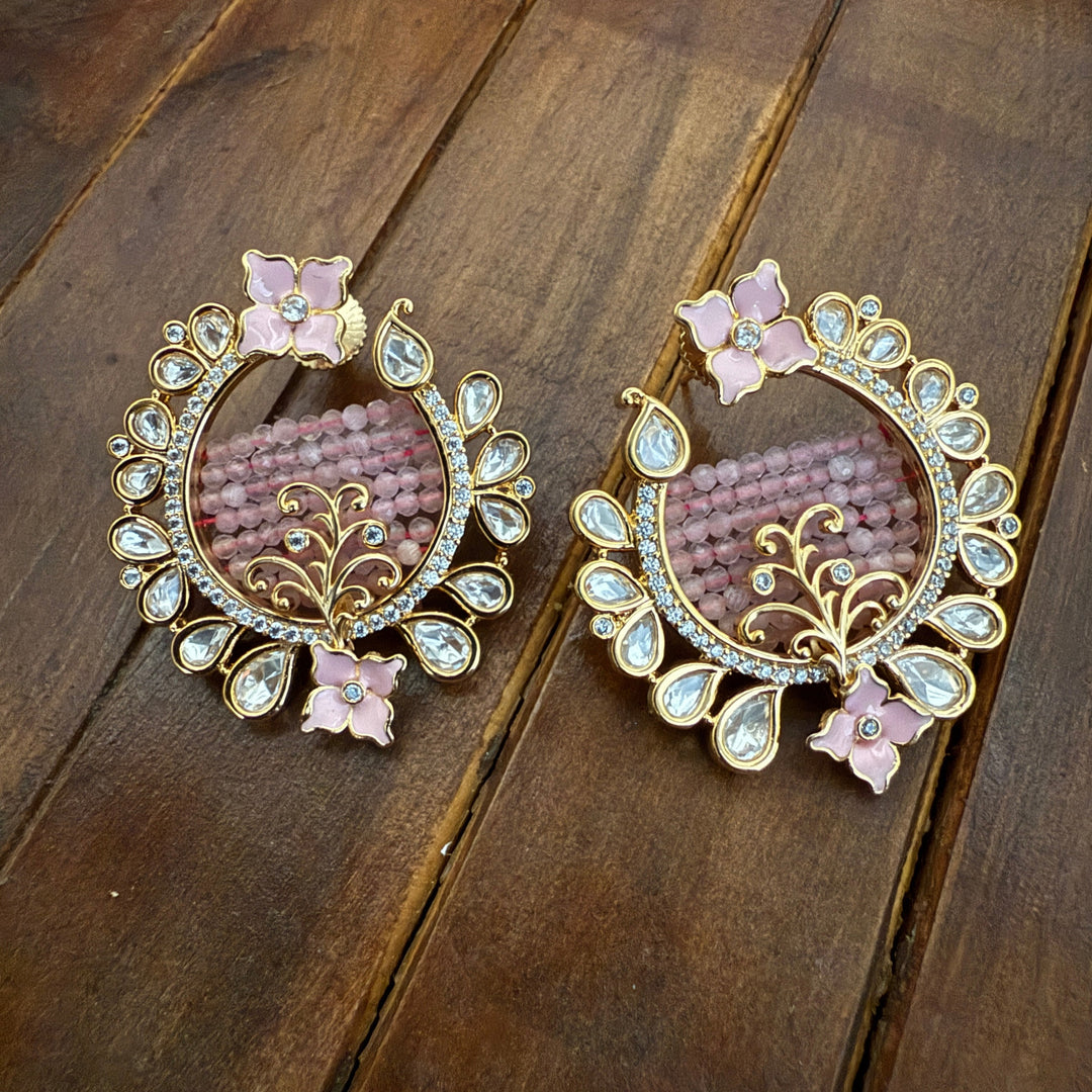 Beautiful Kundan Polki Earrings