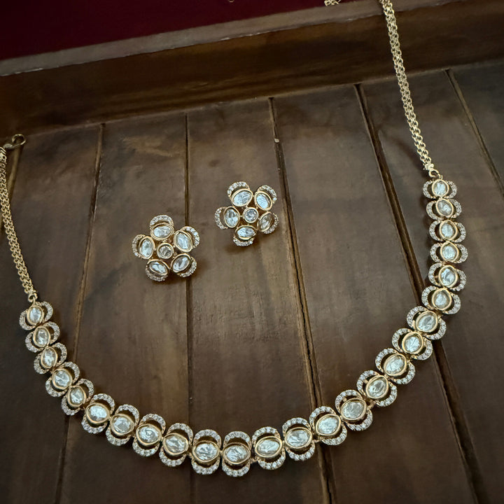 Kundan Polki Necklac Set