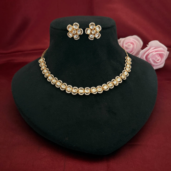 Kundan Polki Necklac Set