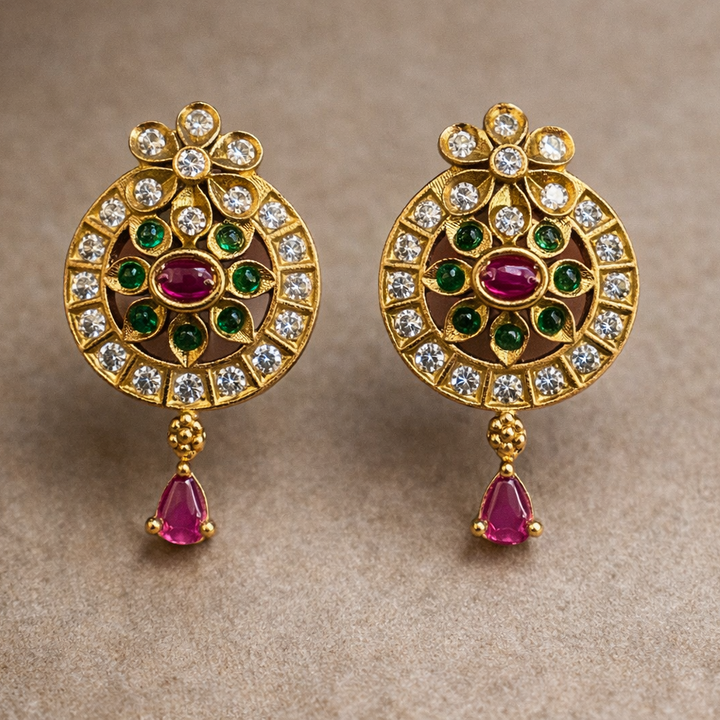 Flower Designer Stud Earrings