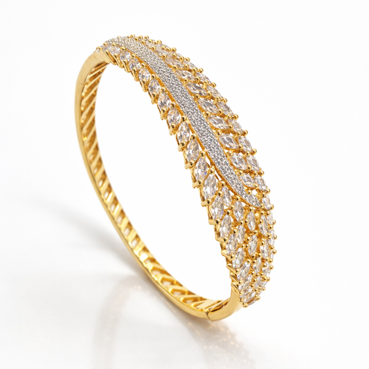 Gold Plated Zircon  Bracelet