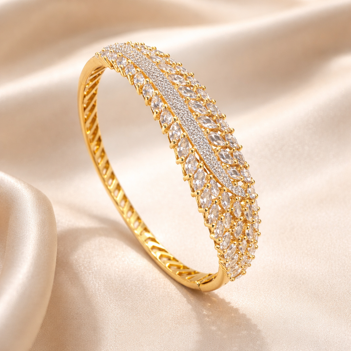 Gold Plated Zircon  Bracelet