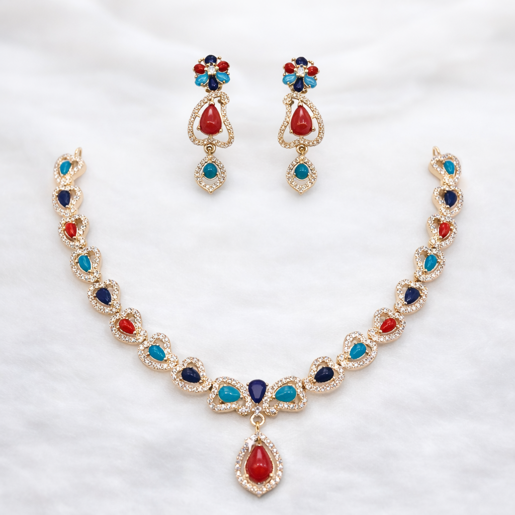 NAVRATAN NECKLACE SET