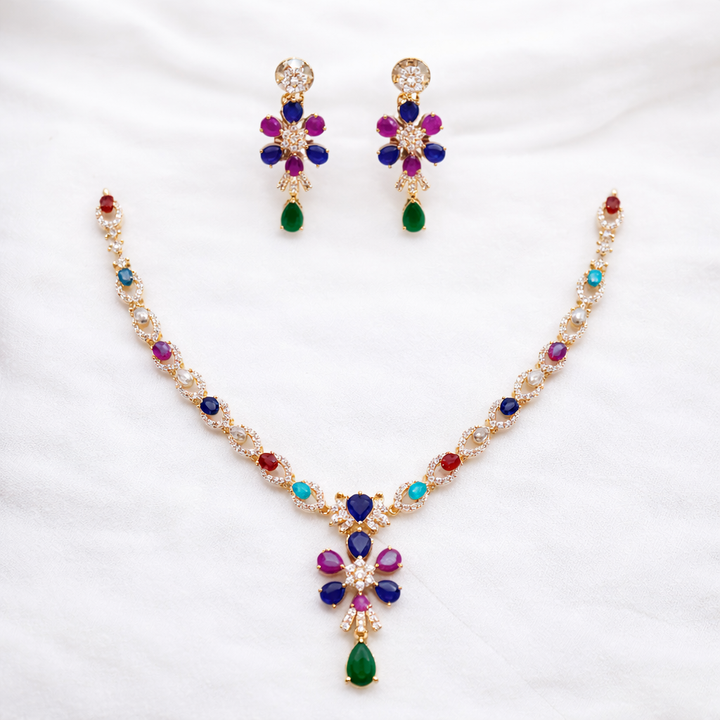 MULTI COLOURS NECKLACE SET