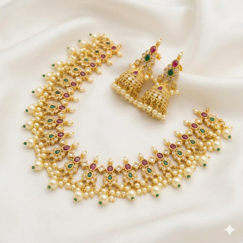 Necklace Set with Jhumka