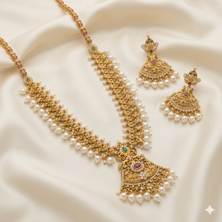 Long Antique Necklace Set