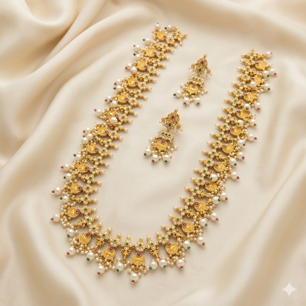 Designer Long Necklace Set