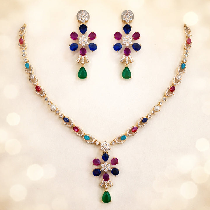 MULTI COLOURS NECKLACE SET