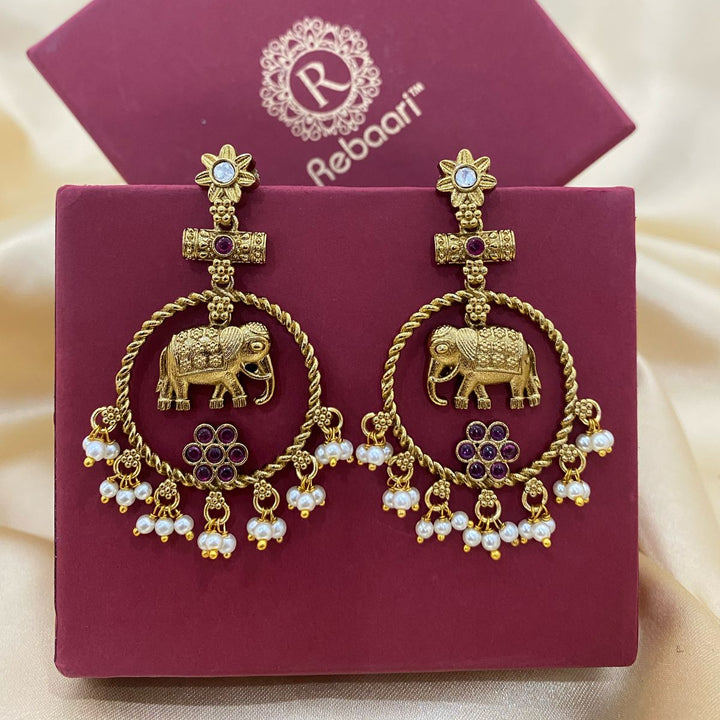 Elephant Design Antique Earrings