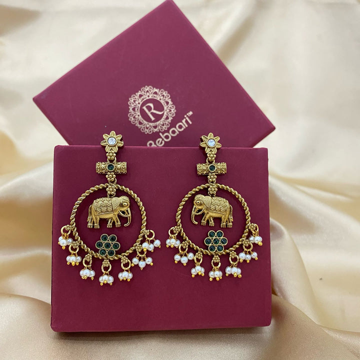 Elephant Design Antique Earrings