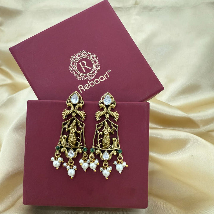 Lord Krishna Antique Earrings