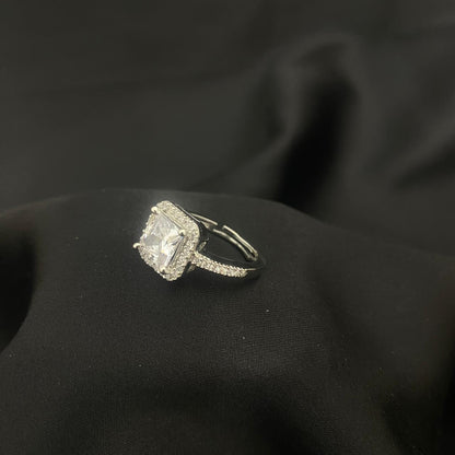 Princess Cut Design 925 Sterling Silver Ring