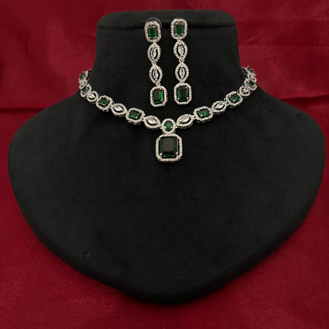 American Diamond Necklace Set
