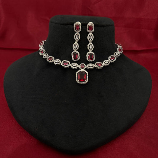 American Diamond Necklace Set