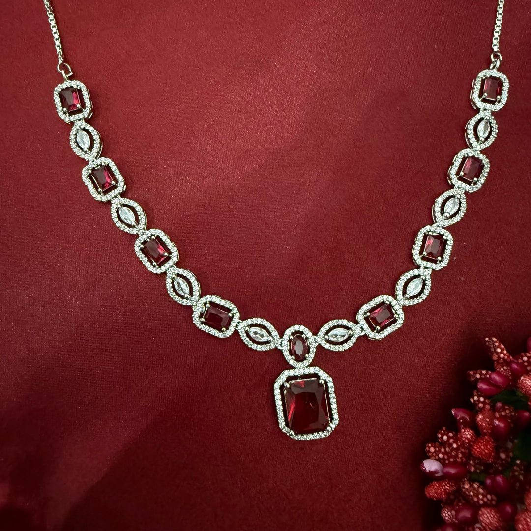 American Diamond Necklace Set