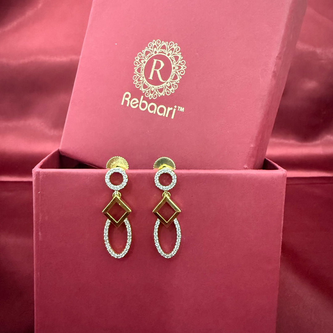 Studded American Diamond Necklace Set