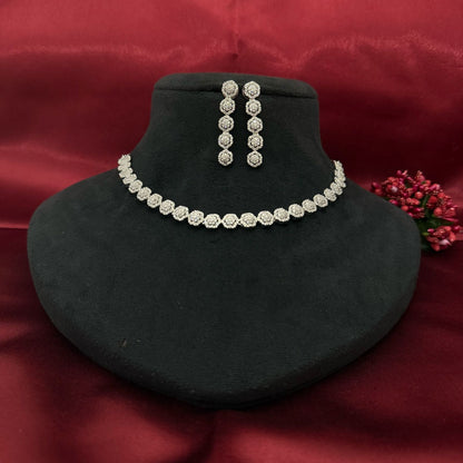 Round Shape Zircon Necklace Set