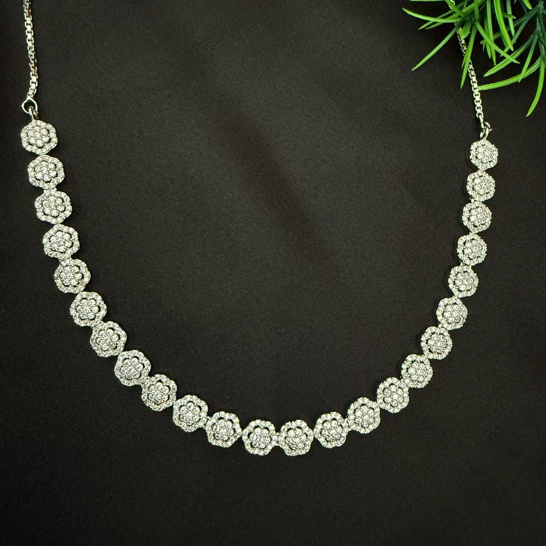 Round Shape Zircon Necklace Set