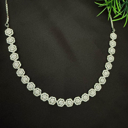 Round Shape Zircon Necklace Set