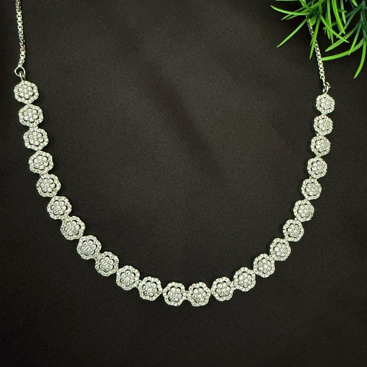 Round Shape Zircon Necklace Set