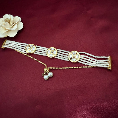Traditional Uncut Polki Bracelet