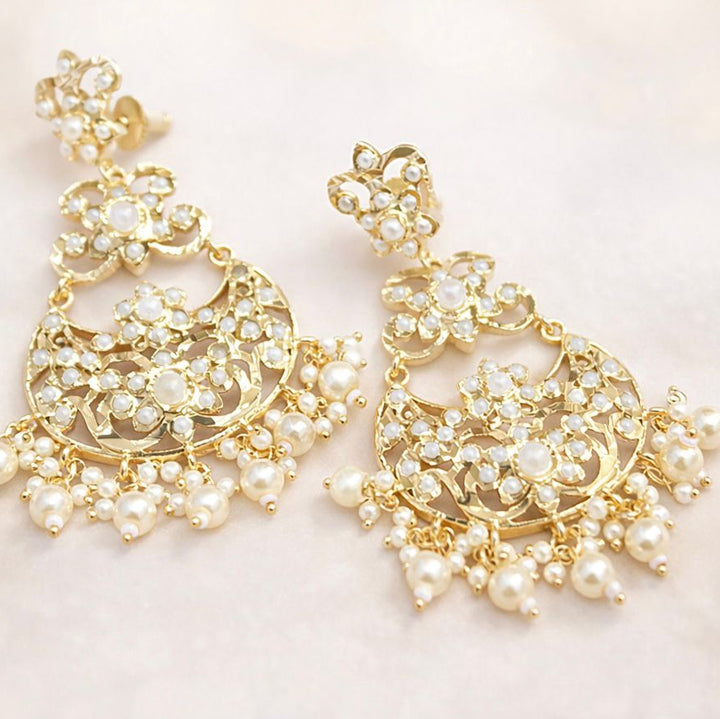 Exquisite Pearl Jadaau Earrings