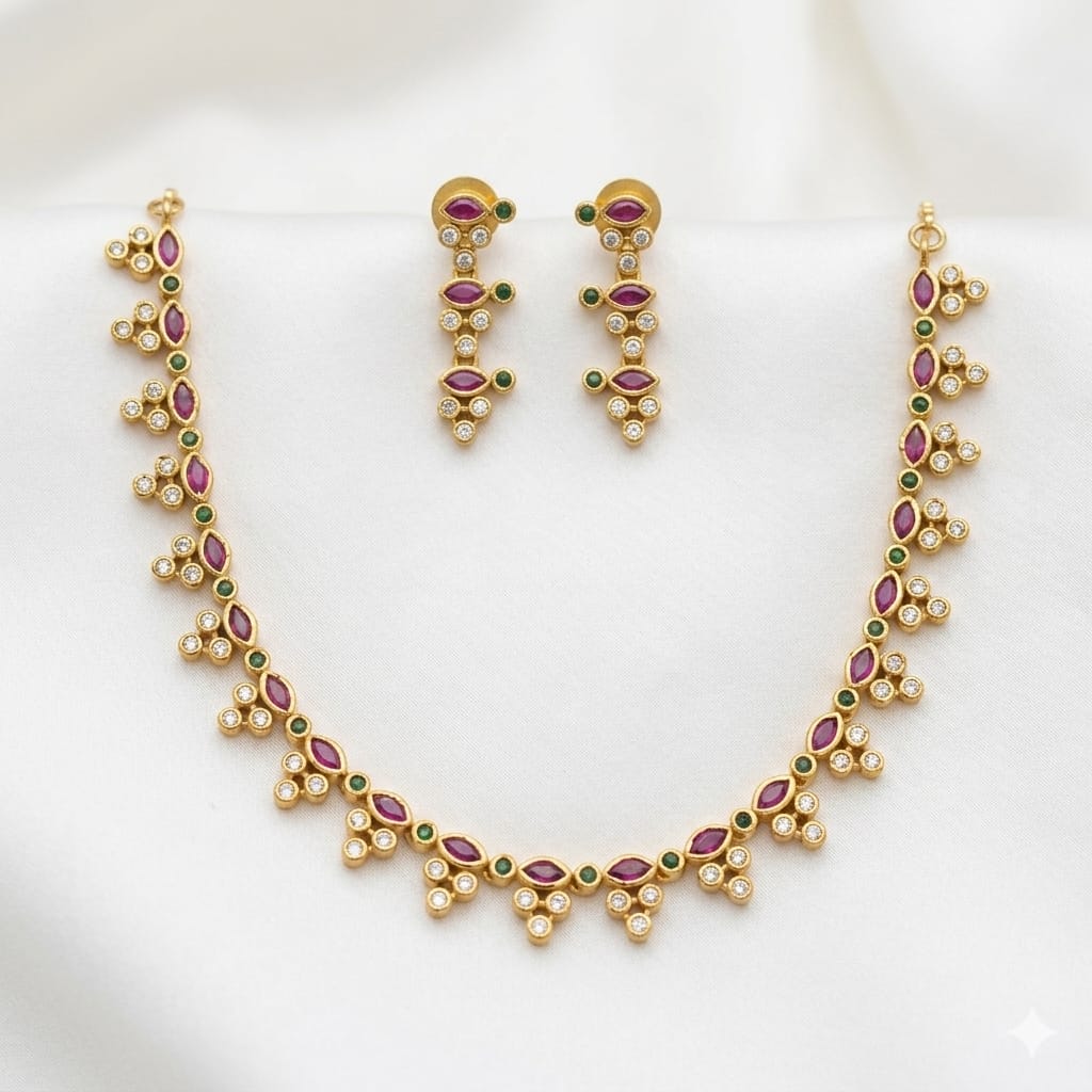Diamond Jewelery Set Necklace