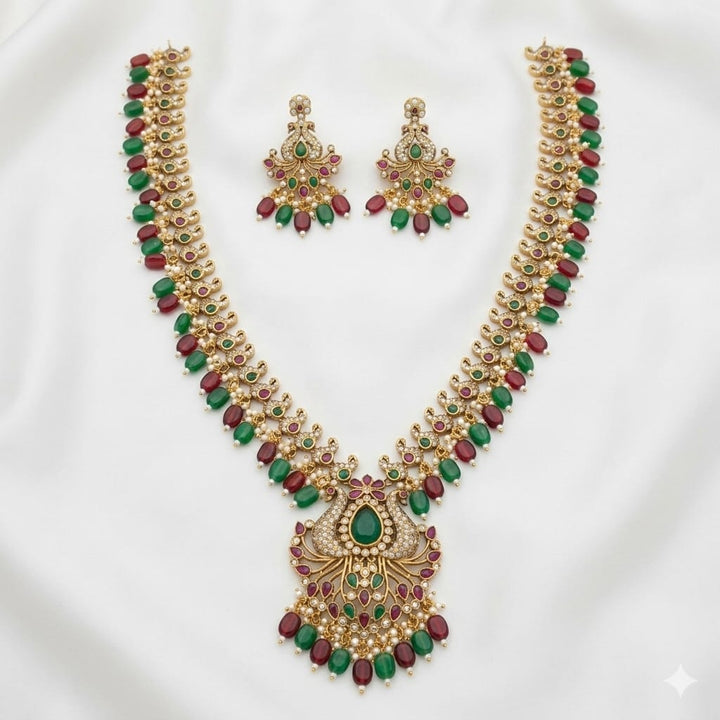 Peacock Design Antique Necklace Set