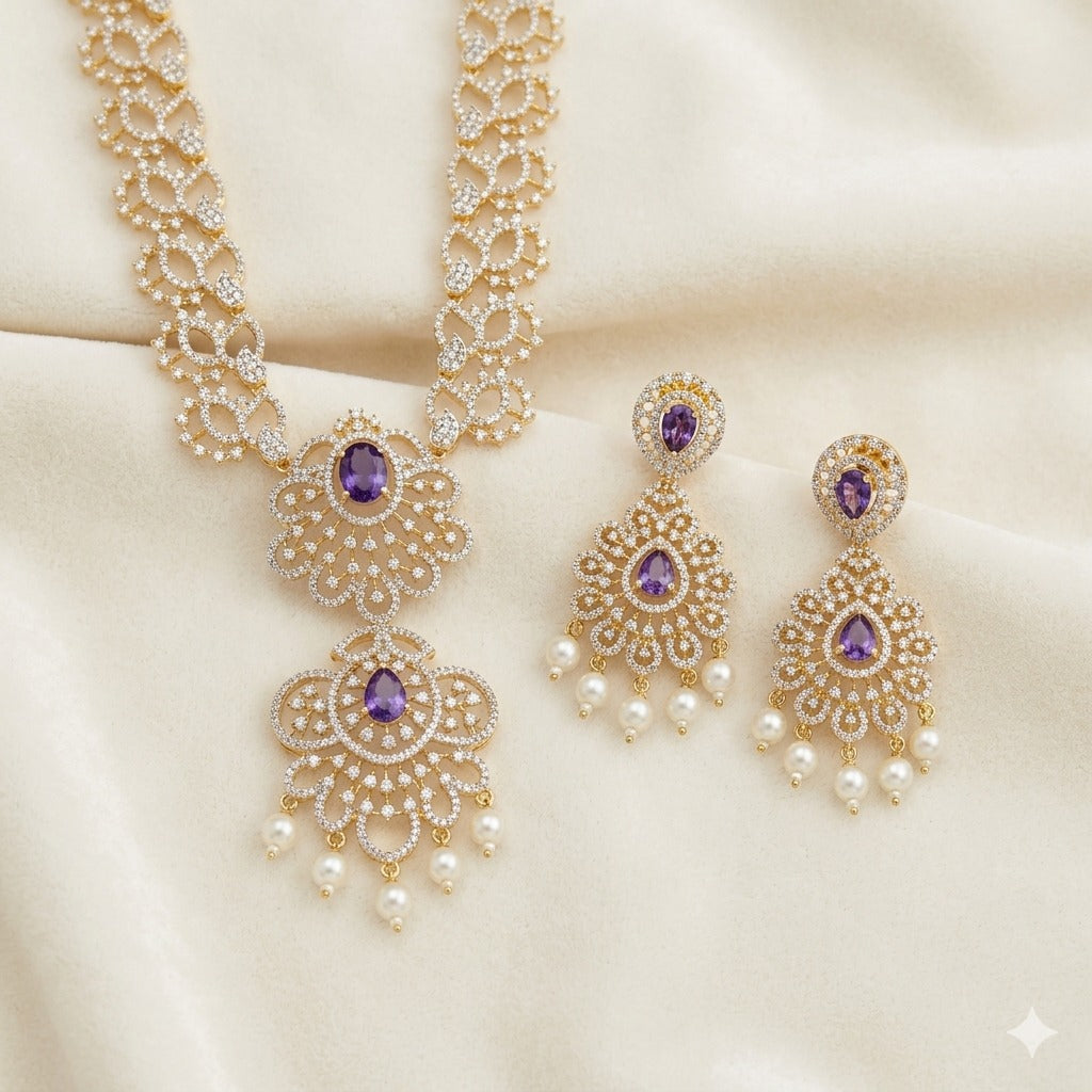 Beautiful Zircon Necklace Set