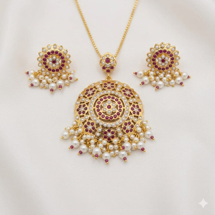Jadaau Pendant Necklace Set