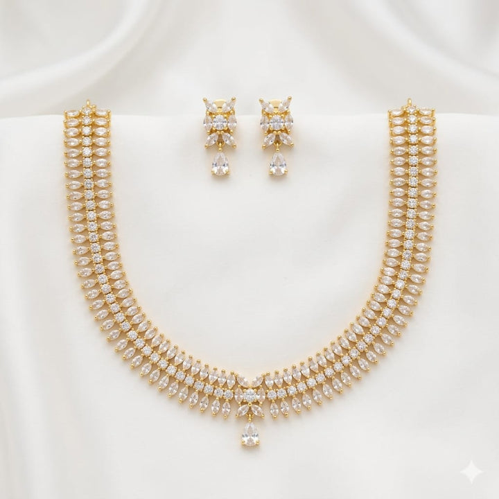 Traditional Zircon Necklace Set