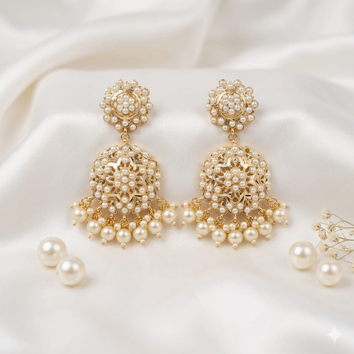 Elegant Jadaau Pearl Earrings
