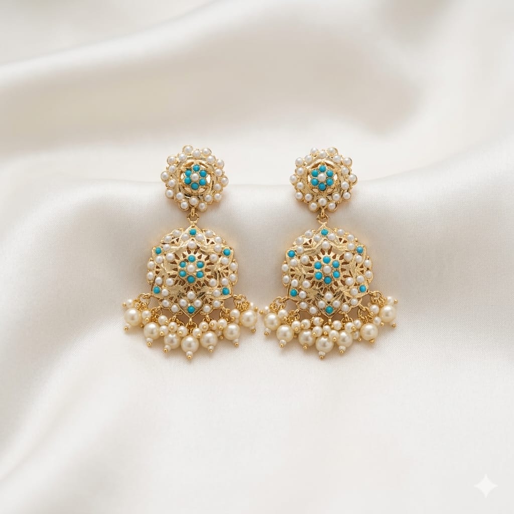 Elegant Jadaau Pearl Earrings