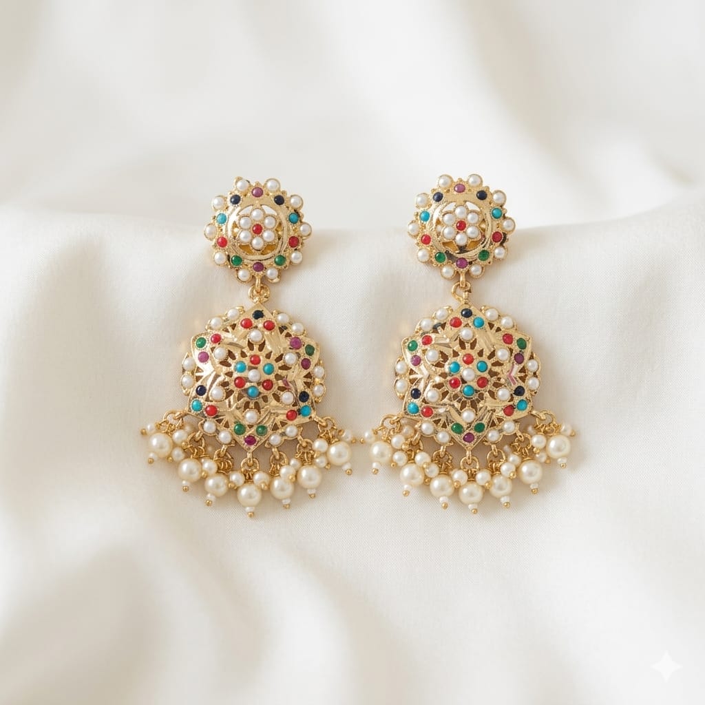 Elegant Jadaau Pearl Earrings