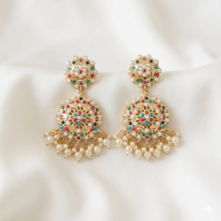 Elegant Jadaau Pearl Earrings