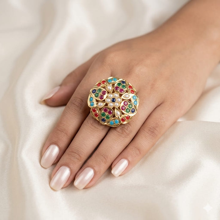 Pearl Designer Jadaau Ring