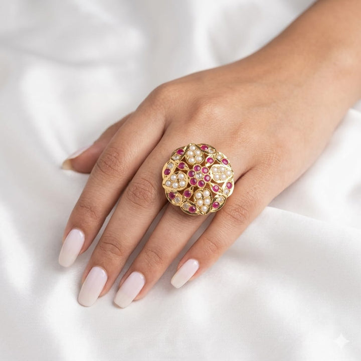 Flower Design Jadaau Ring