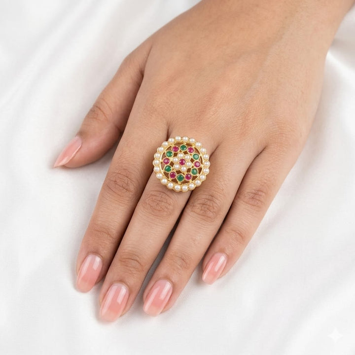 Pearl Designer Jadaau Ring