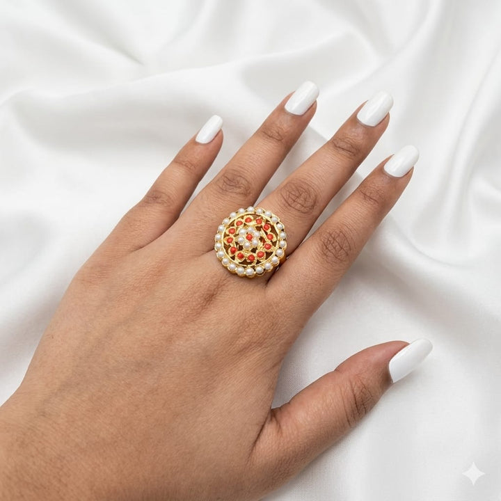 Pearl Designer Jadaau Ring