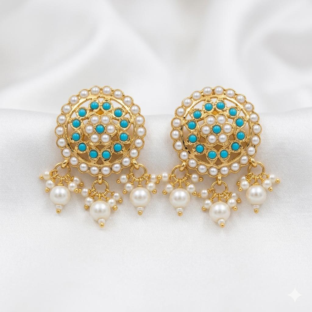 Elegant Jadaau Stud Earrings