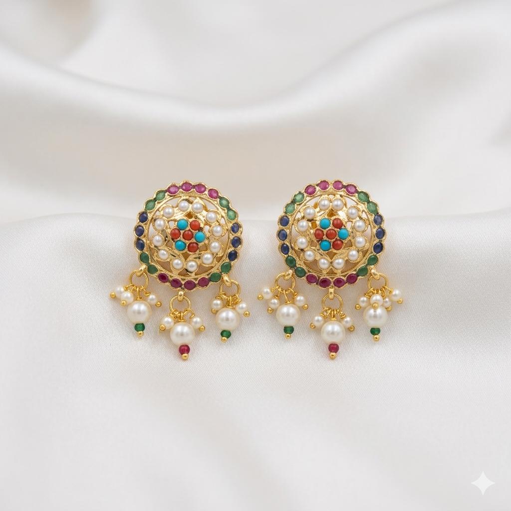 Elegant Jadaau Stud Earrings