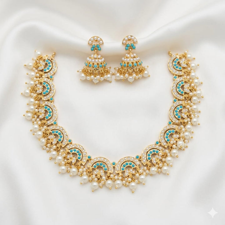 Pearl Necklace Set Jhumka