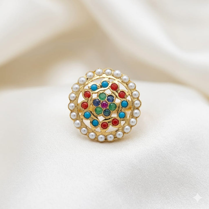 Designer Jadaau Pearl Ring