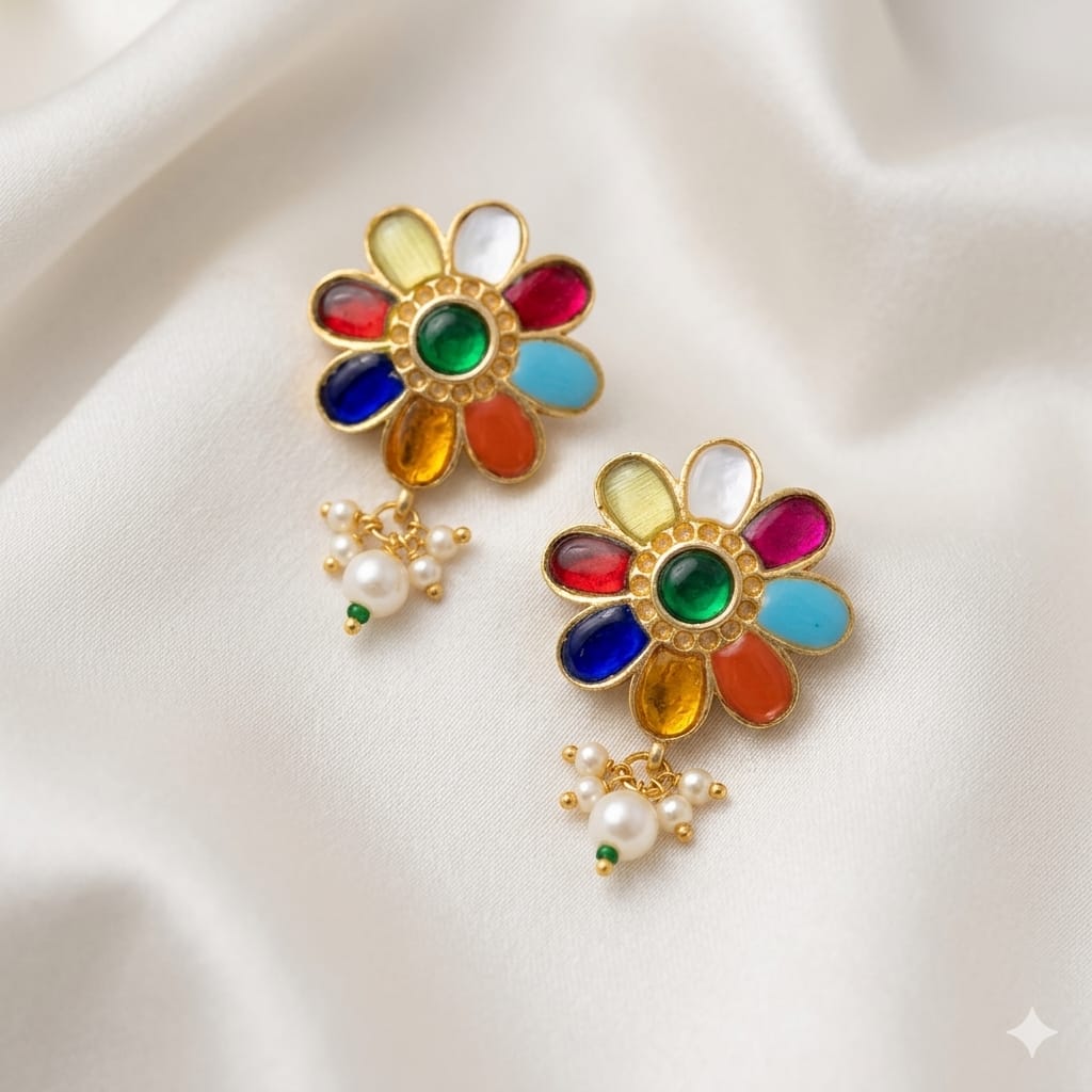 Kundan Polki Earrings