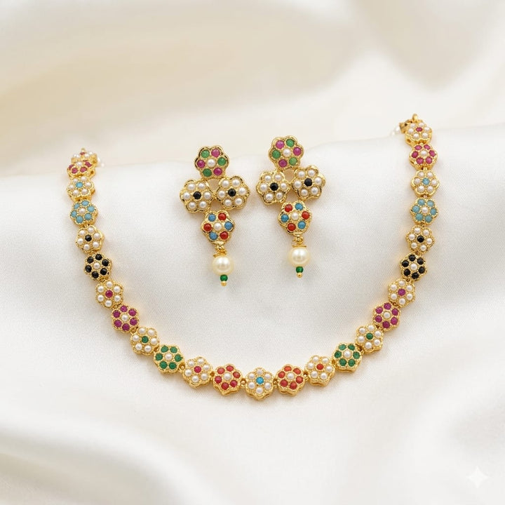 light Weight Jadau Necklace Set