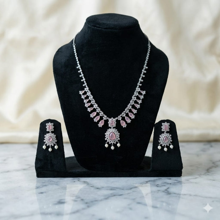 Classic Zircon Necklace Set
