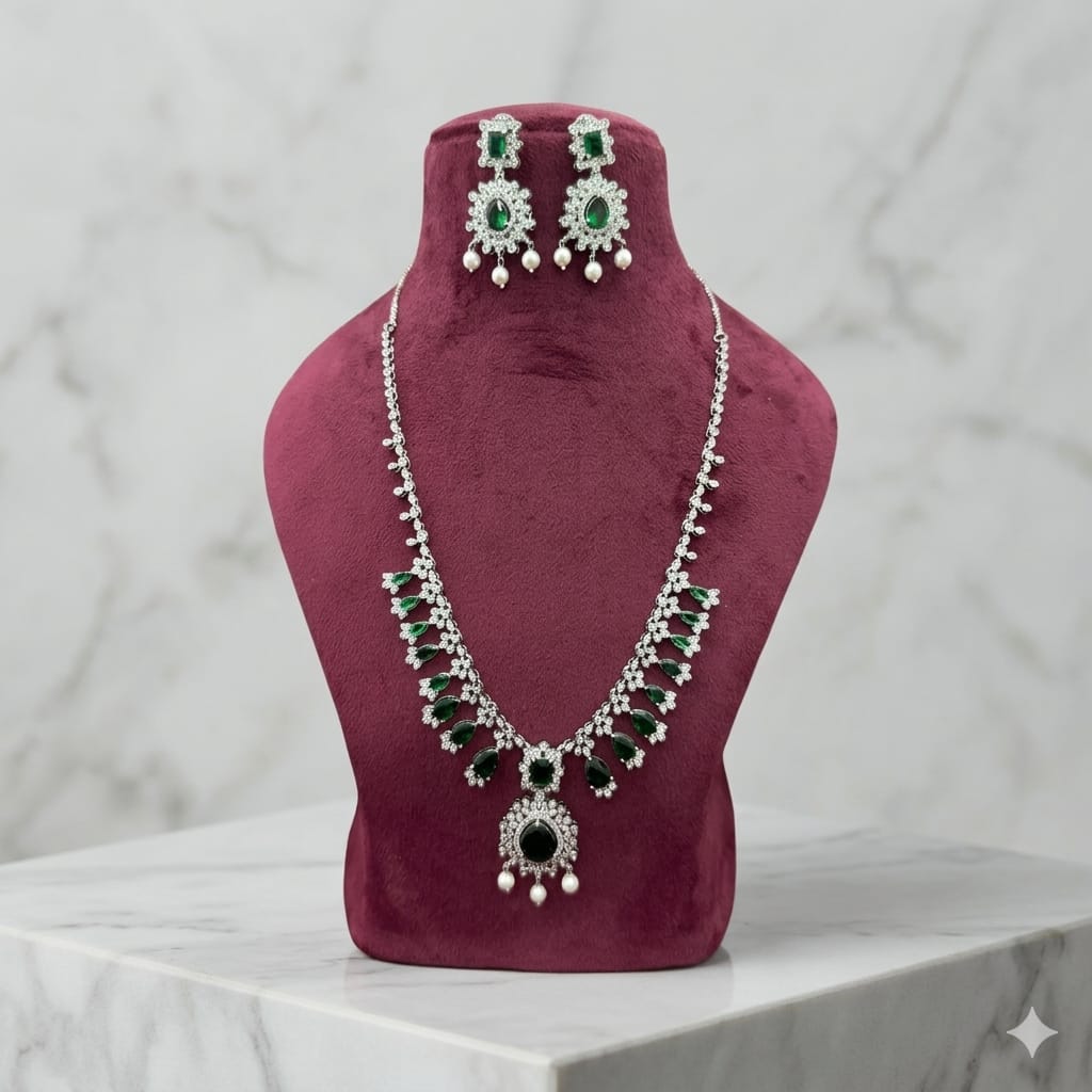 Classic Zircon Necklace Set